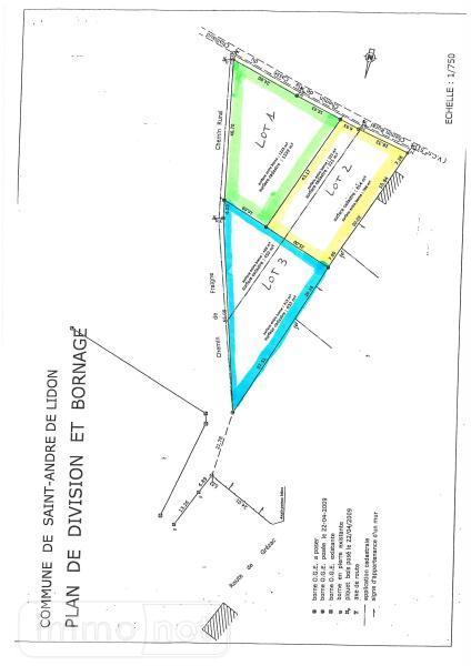 Achat terrain a batir Saint-André-de-Lidon 17260 Charente-Maritime 1108 m2 40280 euros Terrain a batir a vendre Saint-André-de-Lidon 17260 Charente-Maritime 1108 m2 40280 euros